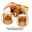 4" Plastic Adjustable Folding Drink Cup Holder(4-Pack, 4 Colors)