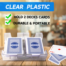 Canasta Cards Game Set with 2-Deck Canasta Cards with Point Value, a Revolving Card Tray, 50 Score Pad