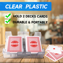 Canasta Cards Game Set with 2-Deck Canasta Cards with Point Value, a Revolving Card Tray, 50 Score Pad
