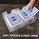 2-Deck Revolving Play Card Tray,  360° Rotating Card Holder