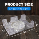 2-Deck Revolving Play Card Tray,  360° Rotating Card Holder