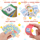 6-in-1 Card Game Set. Includes Go Fish, Old Maid, Crazy 8's, Memory Match, Slap Jack, Matching