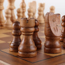 10" Portable Magnetic Wooden Chess Board Game Set