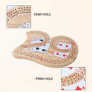 3-Track Classic Wooden 29 Cribbage Board Game with Plastic Pegs