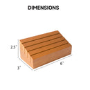 6" Wooden Playing Card Holder Tray Card Rack Organizer Set