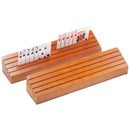 14" Wooden Playing Card Holder Tray Card Rack Organizer Set