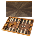 21" Focus Style Wooden Inlay Backgammon Board Game Set