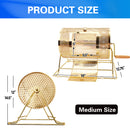 Raffle Drum, Medium Brass Raffle Ticket Spinning Cage