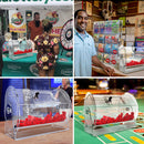 Small Acrylic Ticket Raffle Drum - Holds 2,000 Tickets