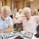 GSE Deluxe Bingo Game Set with Metal Cage, Masterboard & Balls, 50 Bingo Game Cards & 300 Chips for Game Night
