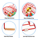 Bingo Game Set with Jumbo Bingo Cage and Bingo Balls, Master Board - Black/Red