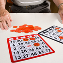 1000 Pieces 3/4-inch Plastic Transparent Bingo Chips  (7 Colors)