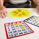 1000 Pieces 3/4-inch Plastic Transparent Bingo Chips  (7 Colors)