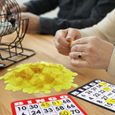 1000 Pieces 3/4-inch Plastic Transparent Bingo Chips  (7 Colors)