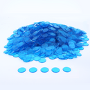 1000 Pieces 3/4-inch Plastic Transparent Bingo Chips  (7 Colors)