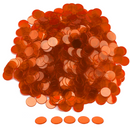 1000 Pieces 3/4-inch Plastic Transparent Bingo Chips  (7 Colors)