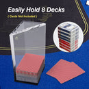 2/4/6/8 Deck Casino Grade Acrylic Discard Holder Trays for Blackjack
