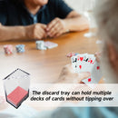 2/4/6/8 Deck Casino Grade Acrylic Discard Holder Trays for Blackjack