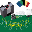 6 Decks Blackjack Dealing Shoe, Discard Holder, Layout, Cut Card Combo Set