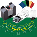 8 Deck Blackjack Dealing Shoe, Discard Holder, Layout, Cut Card Combo Set