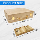 300/500 Counts Oak Casino Poker Chips Carrier, Soild Wood Poker Chip Case