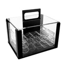 600pcs/1000pcs Poker Chip Cases, Acrylic Poker Chips Carrier with Poker Chip Trays