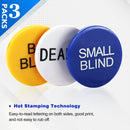 Small Blind, Big Blind, Dealer Puck Buttons - Casino Texas Hold‘em Poker Dealer Accessory