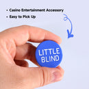 Set of 6 Little Blind, Big Blind, Missed Blind, Kill, Reserved, Dealer Puck Button, Casino Texas Hold'em Poker Button