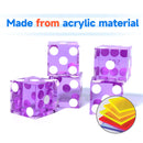Set of 25 19mm Vegas Casino Style Craps Dice with Razor Sharp Edges