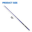Set of 4 58" Slick Blue Fiberglass Graphite Composite Billiard Pool Cue Sticks