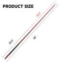 Set of 4 58" Matte Red Fiberglass Graphite Composite Detachable Billiard Pool Cue Sticks