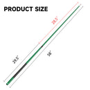 Set of 4 58" Matte Green Fiberglass Graphite Composite Detachable Billiard Pool Cue Sticks