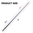 Set of 4 58" Matte Blue Fiberglass Graphite Composite Detachable Billiard Pool Cue Sticks