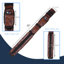 2x2 Hard Square Billiard Pool Cue Stick Carrying Case (5 Colors)