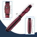 2x2 Hard Square Billiard Pool Cue Stick Carrying Case (5 Colors)