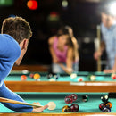 2 1/4" Professional Billiard Table Pool Ball Set - Black Marbelite Swirl Style