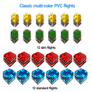 12 Pcs of 24 Grams Professional Metal Darts for Dartboard