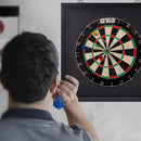 Dart Backboard Wall Protector for Dart Board Surround (Black/Brown)