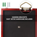 Dart Backboard Wall Protector for Dart Board Surround (Black/Brown)