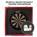 Dart Backboard Wall Protector for Dart Board Surround (Black/Brown)