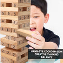 54 Pieces Tumbling Timbers, Wooden Building Block Stacking Games