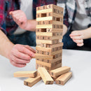 54 Pieces Tumbling Timbers, Wooden Building Block Stacking Games
