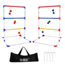 Premium Plastic Ladder Ball Toss Game Set with Ladder Ball Bolas & Carrying Case