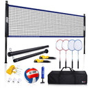 3' x 32' Recreational Volleyball and Badminton Combo Set
