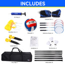 3' x 32' Recreational Volleyball and Badminton Combo Set