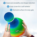 Set of 4 8.5" Rainbow Playground Balls, Kickball, Bouncy Dodge Ball, Handball
