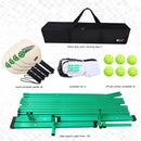 Green Pickleball Complete Net Set with Pickleball Net, Paddles, Pickleballs