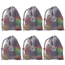 30"x 40" Set of 6 Extra-Large Mesh Sports Ball Drawstring Bag