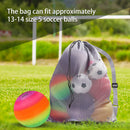 30"x 40" Set of 6 Extra-Large Mesh Sports Ball Drawstring Bag