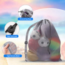 30"x 40" Set of 6 Extra-Large Mesh Sports Ball Drawstring Bag